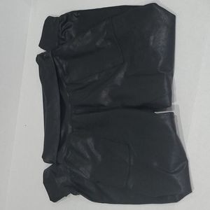 Aerie faux leather joggers size Small